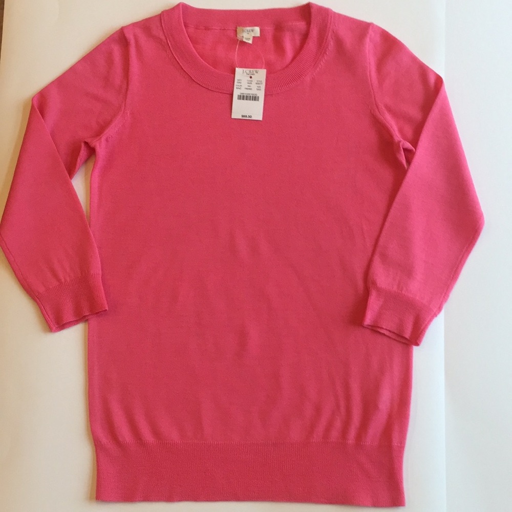 J CREW Factory Tippi Sweater Pink Sz XXS NWT Pink